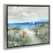 Stupell Industries Gorgeous Traditional Beach Scene Framed Floater Canvas Wall Art